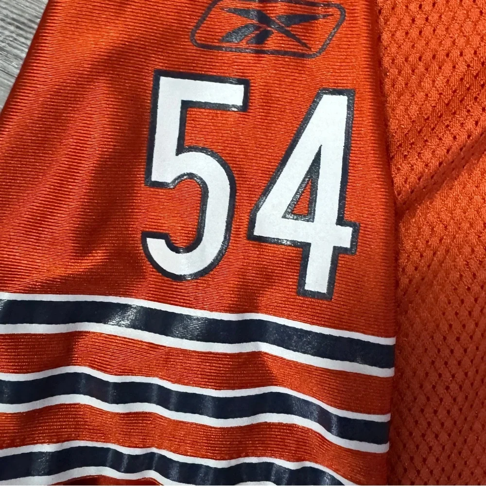 NFL Reebok Youth XL Chicago Bears Brian Urlacher 54 Jersey Orange